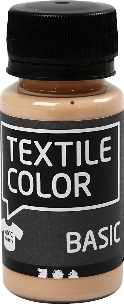 Tekstilmaling - Textile Color Basic - Lys Pudder 50 Ml