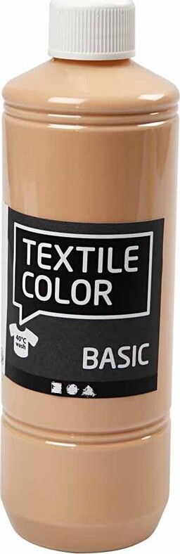 Tekstilmaling - Textile Color Basic - Lys Pudder 500 Ml