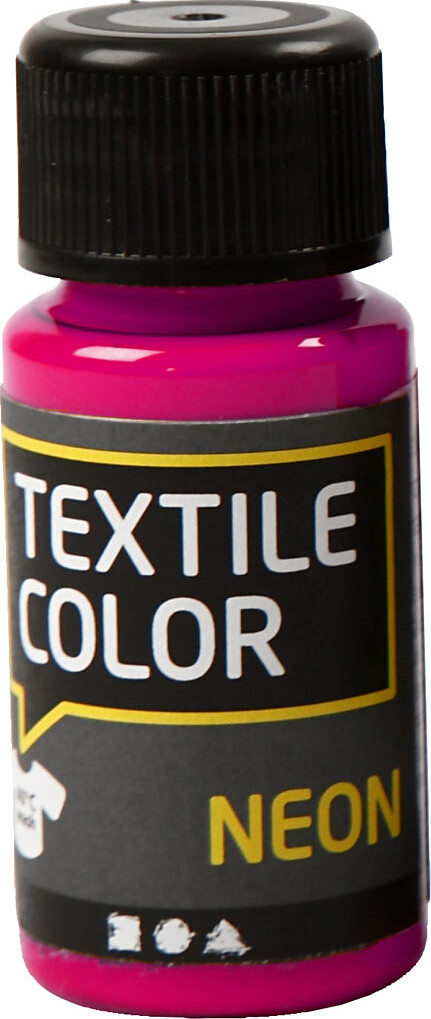 Tekstilmaling - Textile Color Neon - Neon Pink 50 Ml