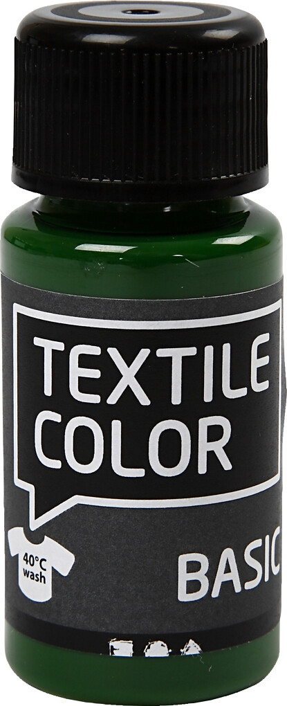 Tekstilmaling - Textile Color Basic - Olivengrøn 50 Ml