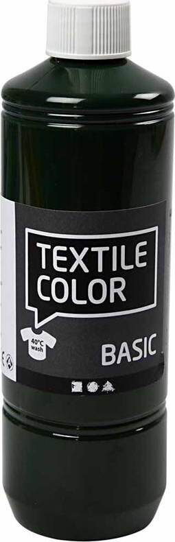 Tekstilmaling - Textile Color Basic - Olivengrøn 500 Ml