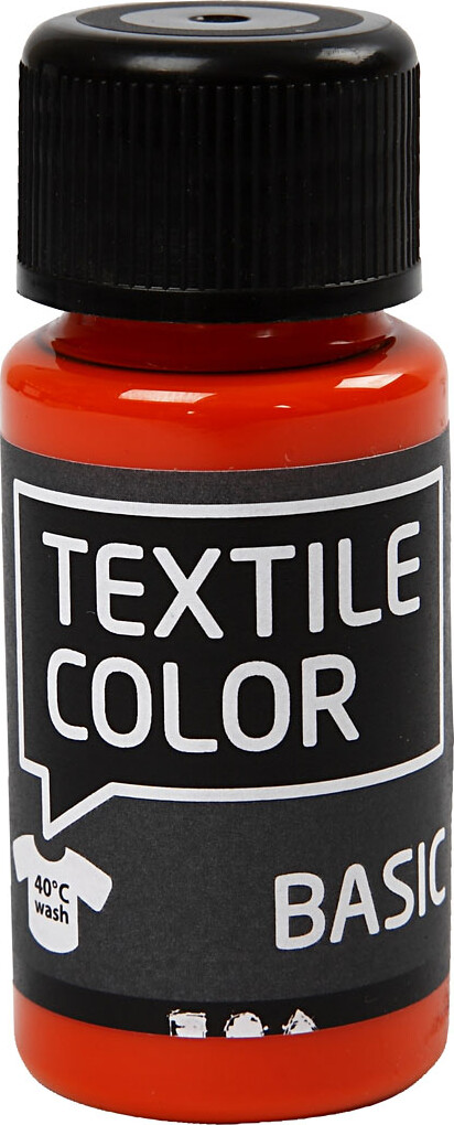 Tekstilmaling - Textile Color Basic - Orange 50 Ml