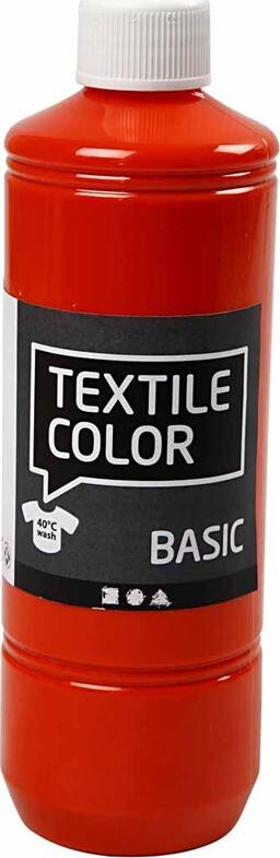 Tekstilmaling - Textile Color Basic - Orange 500 Ml