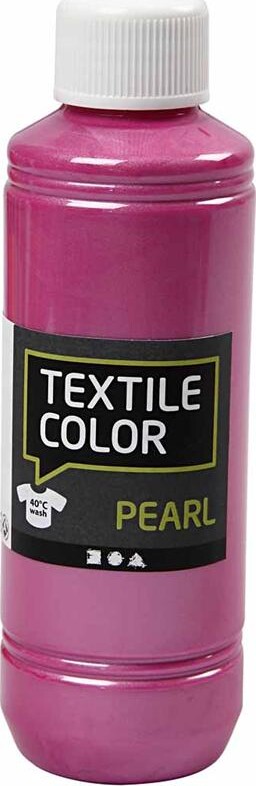 Tekstilmaling - Textile Color Pearl - Perlemor - Cyklame 250 Ml