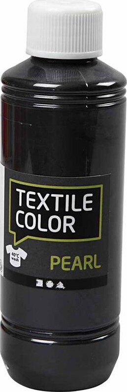 Tekstilmaling - Textile Color Pearl - Perlemor - Grå 250 Ml