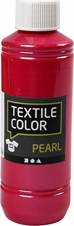 Tekstilmaling - Textile Color Pearl - Perlemor - Pink 250 Ml