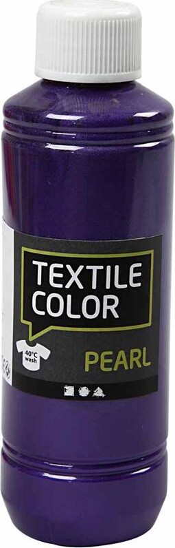 Tekstilmaling - Textile Color Pearl - Perlemor - Violet 250 Ml
