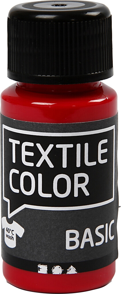 Se Textile Color - Primær Rød - 50 Ml hos Gucca.dk