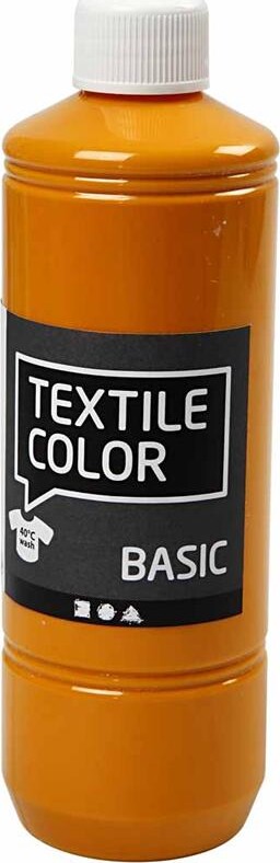 Tekstilmaling - Textile Color Basic - Sennepsgul 500 Ml