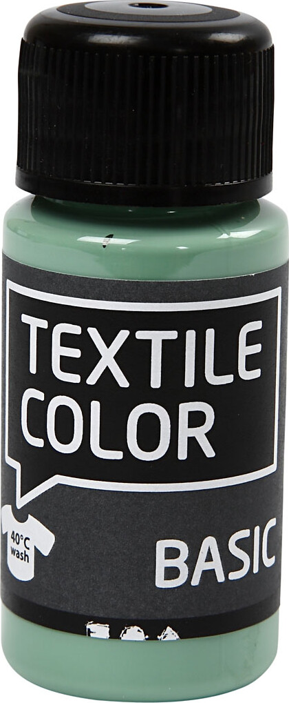 Tekstilmaling - Textile Color Basic - Søgrøn 50 Ml