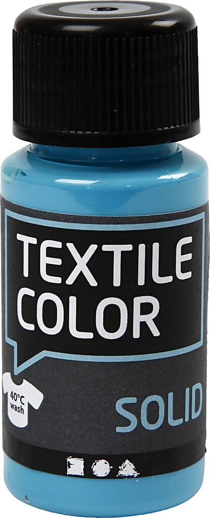 Tekstilmaling - Dækkende - Turkisblå 50 Ml