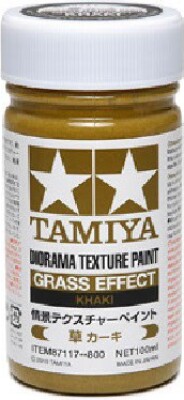 Tamiya - Diorama Texture Paint Grass - Khaki 100 Ml - 87117