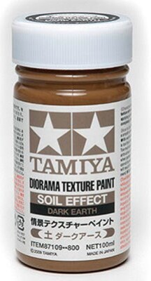 Tamiya - Diorama Texture Paint Soil - Dark Earth 100 Ml - 87109