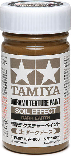 Tamiya - Diorama Texture Paint Soil - Dark Earth 100 Ml - 87109