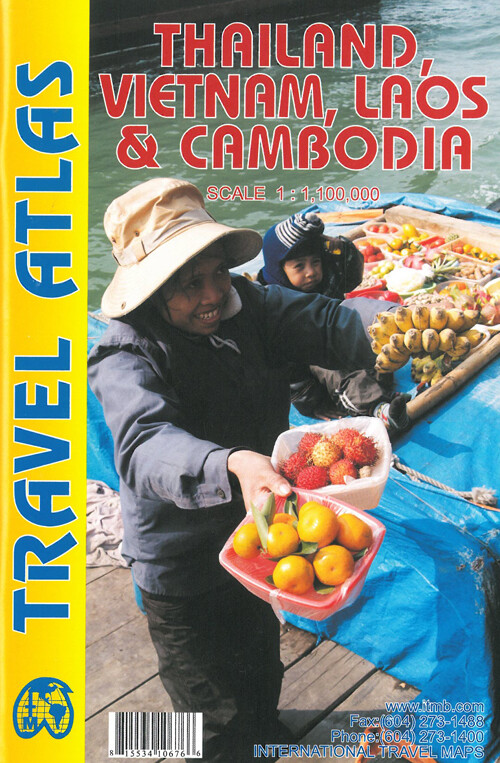 Thailand, Vietnam, Laos & Cambodia Travel Atlas - Itmb - English Book