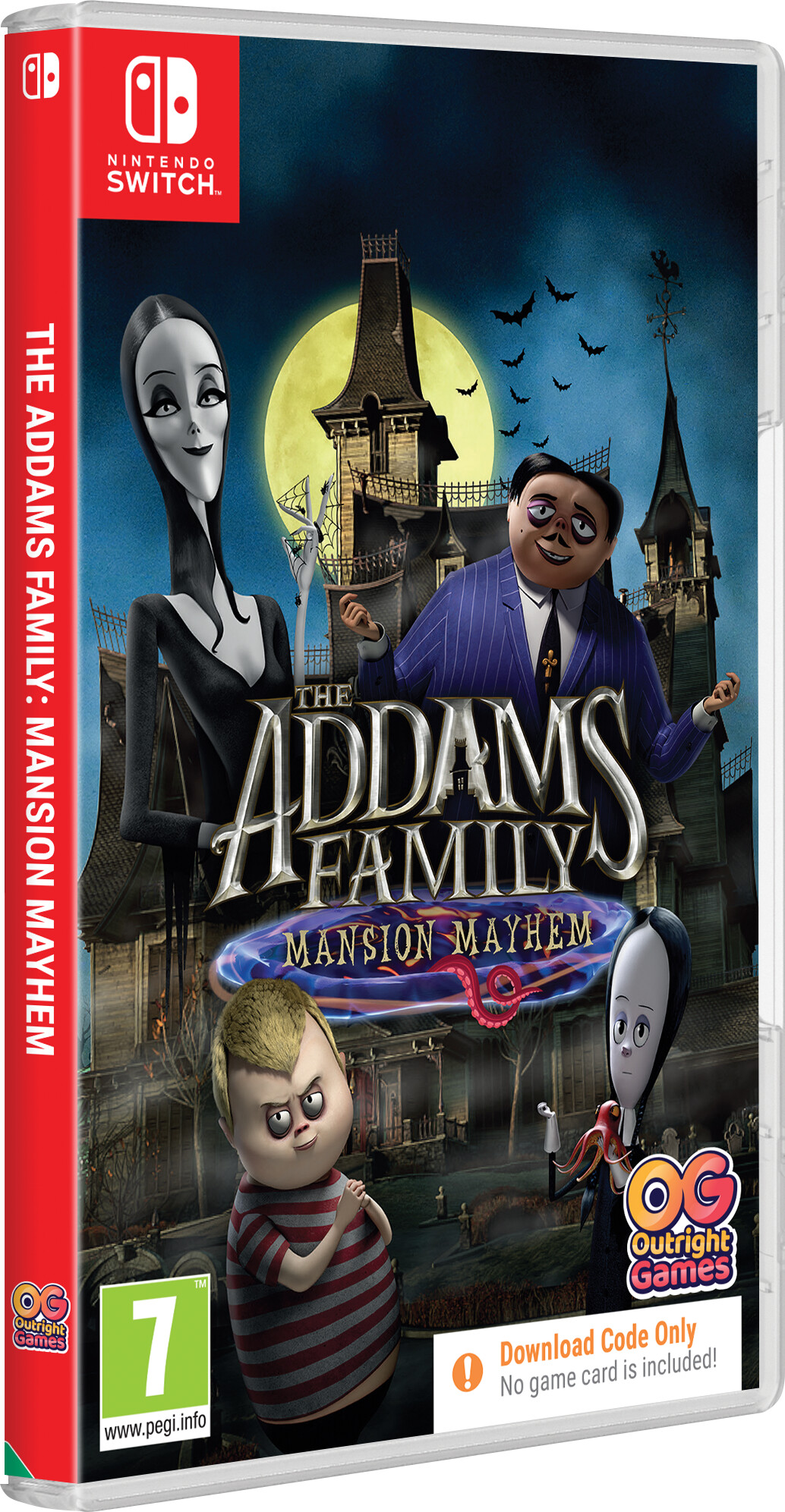 The Addamss Family: Mansion Mayhem - Kode I Boks - Nintendo Switch