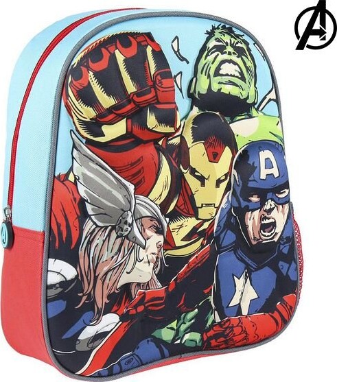 4: The Avengers - Skoletaske Til Børn - Børnetaske - Rød