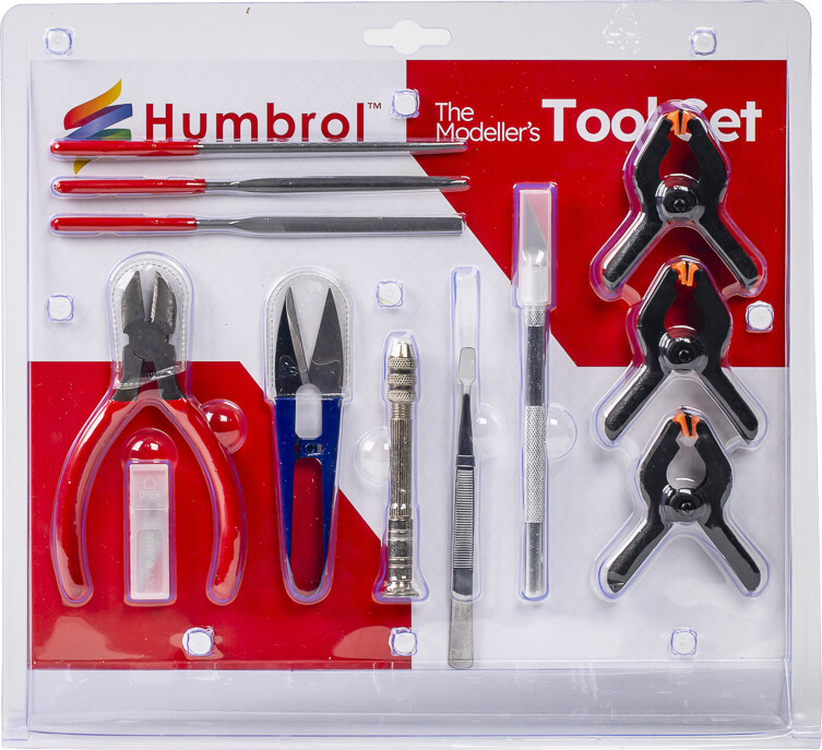 Humbrol - Værktøj Til Modellering - Modellers Tool Set - 13 Dele