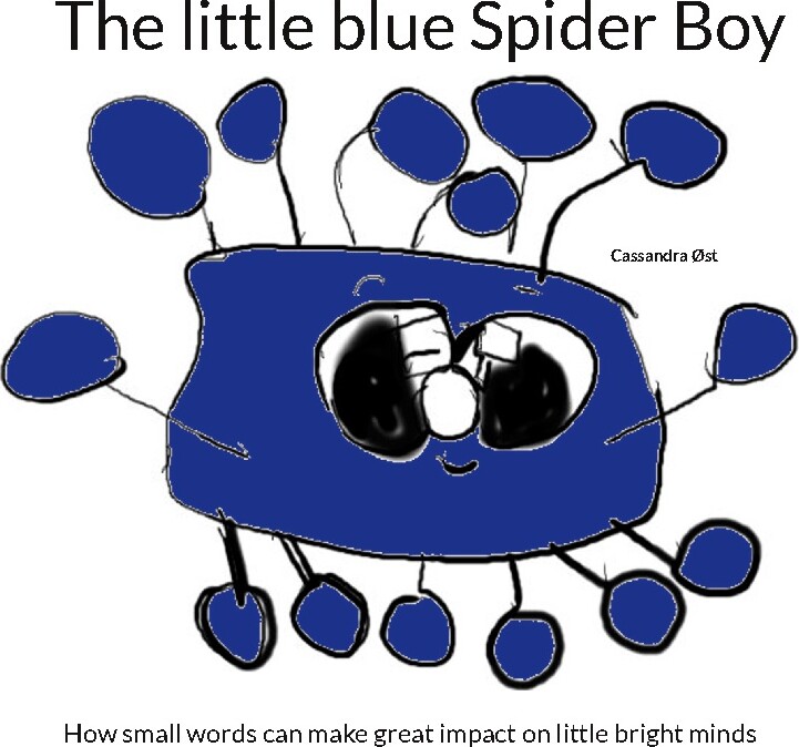 The Little Blue Spider Boy - Cassandra øst - English Book