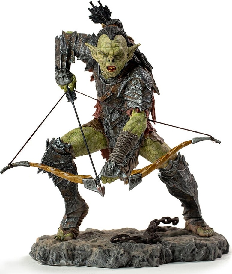 Ringenes Herre Figur - Orc Med Bue Og Pil Statue - 1:10