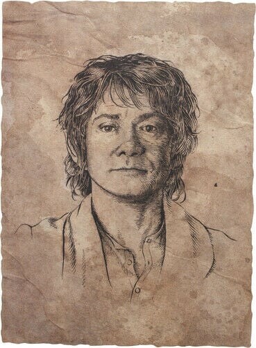 Billede af Hobbitten / The Hobbit Plakat - Bilbo Baggins Portræt - 20 X 28 Cm