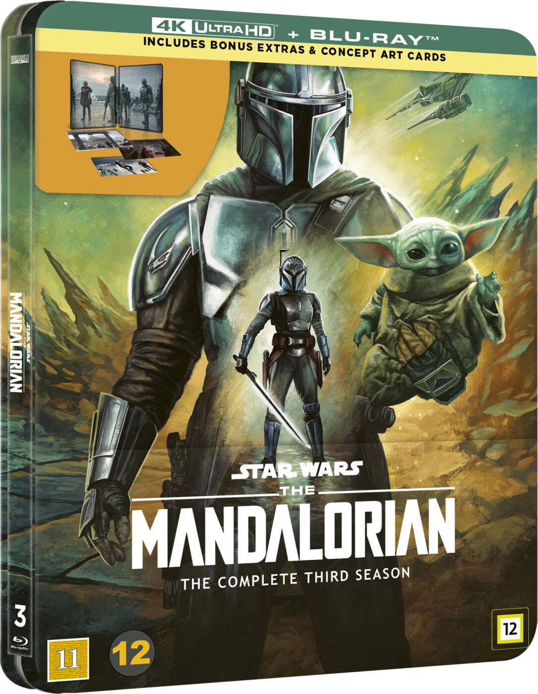 The Mandalorian - Sæson 3 - Steelbook - 4K Blu-Ray - Tv-serie