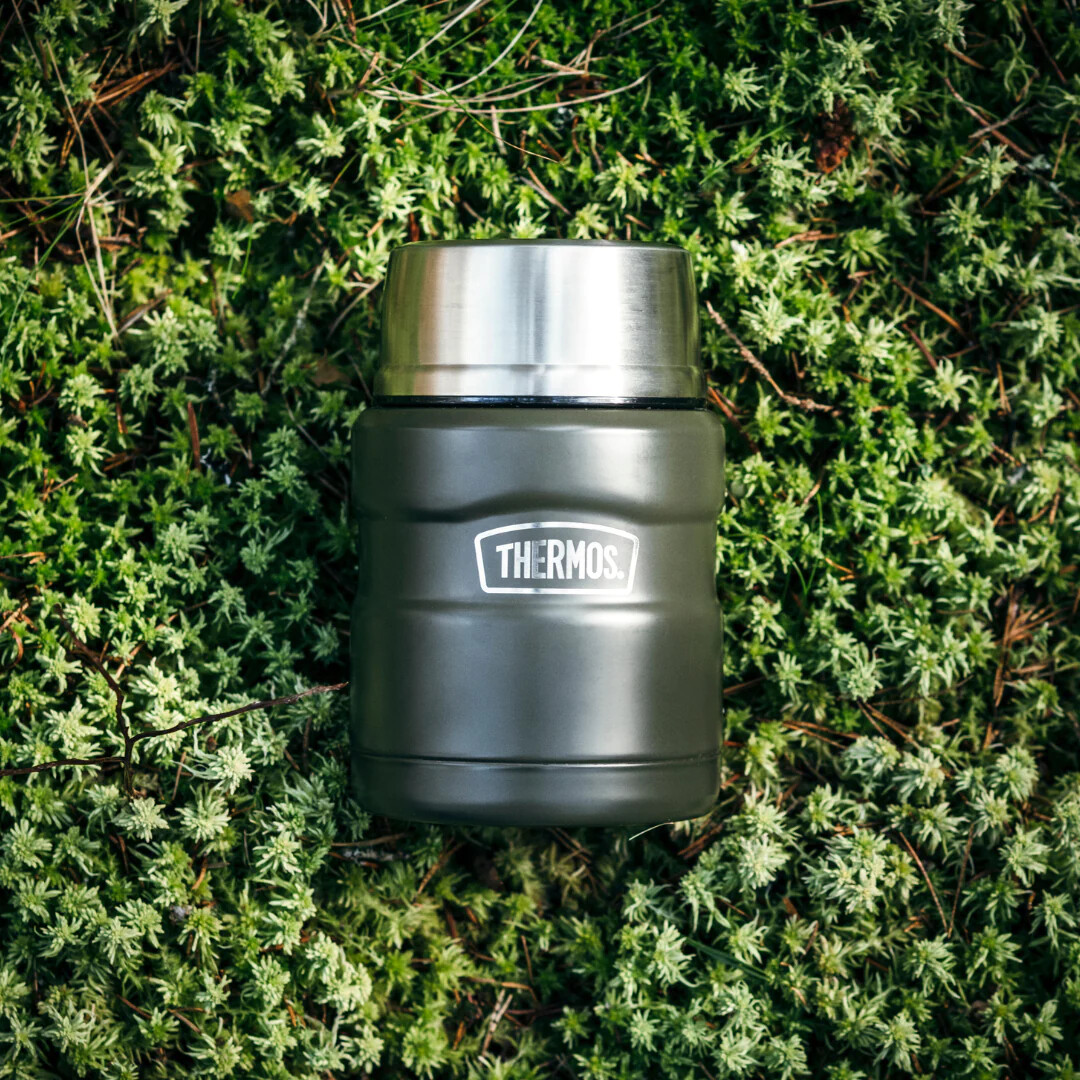 Thermos King Termobeholder Til Mad Army 470 Ml Se tilbud og køb