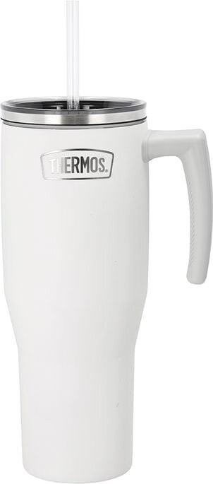 Thermos - Termokrus Med Hank 1,1 Liter - Mat Hvid