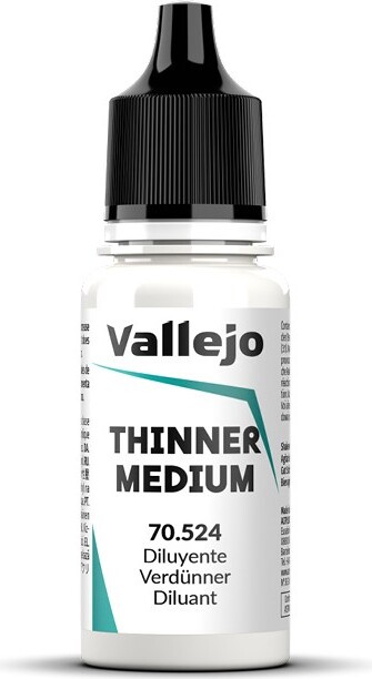 Vallejo Maling - Auxiliaries: Thinner Medium - 17ml