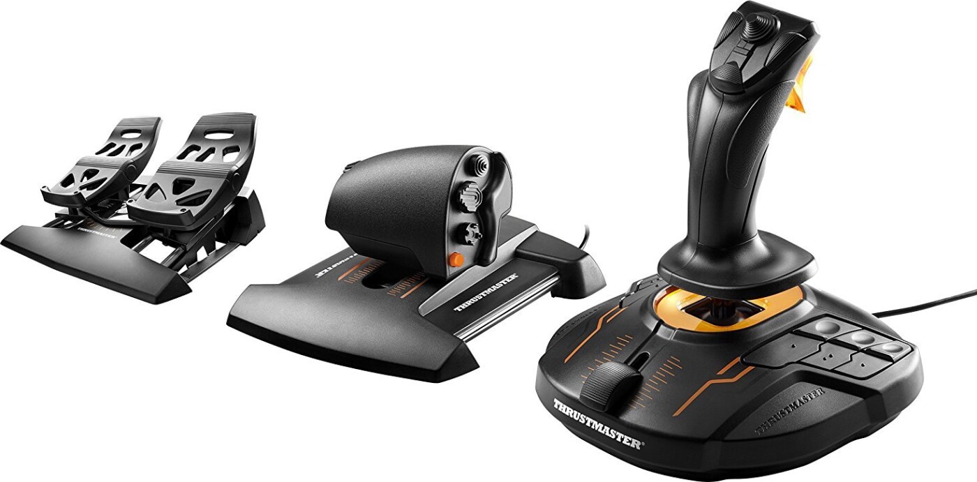 Thrustmaster T16000m Fcs Sæt Med Joystick Og Gaspedal