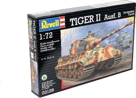 Revell - Tiger Ii Ausf. B Tank Byggesæt - 1:72 - 03129