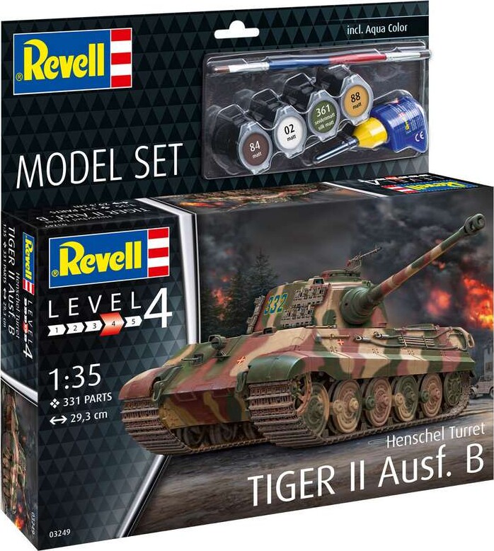 Revell - Tiger Ii Ausf. B Tank Byggesæt - 1:35 - 03249