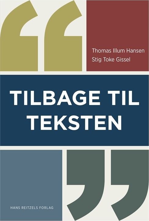 Billede af Tilbage Til Teksten - Thomas Illum Hansen - Bog