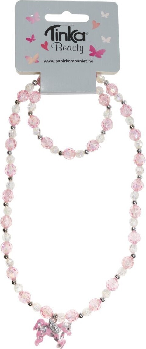 Tinka Beauty - Halskæde Med Armbånd - Enhjørning - Rosa
