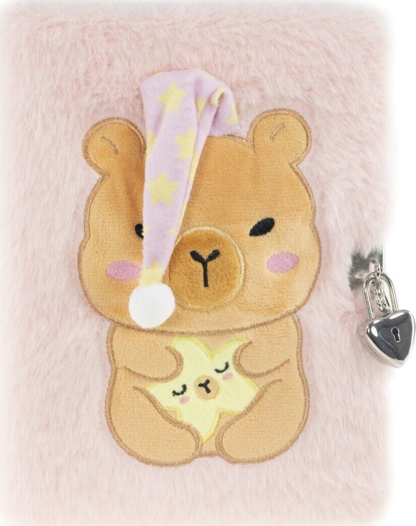 Tinka - Dagbog Capybara M/natthue M/lås Og Klemmefunktion - Bog