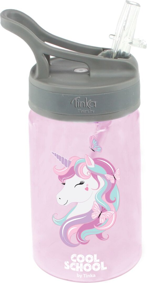 Tinka - Drikkedunk Til Børn - Spildfri - Enhjørning - Pink
