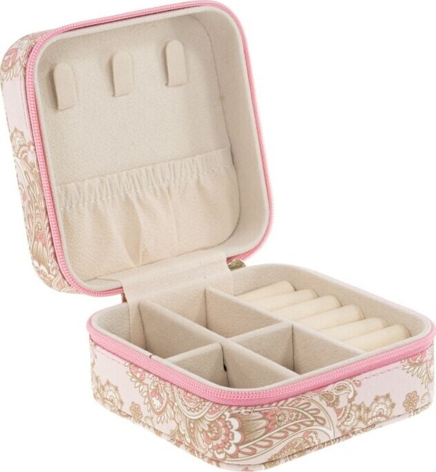Tinka - Rejsesmykkeskrin Rosa M/mønster