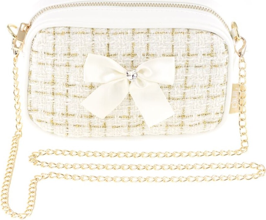 Tinka - Taske Hvid/guld M/sløjfe Pretty Purse
