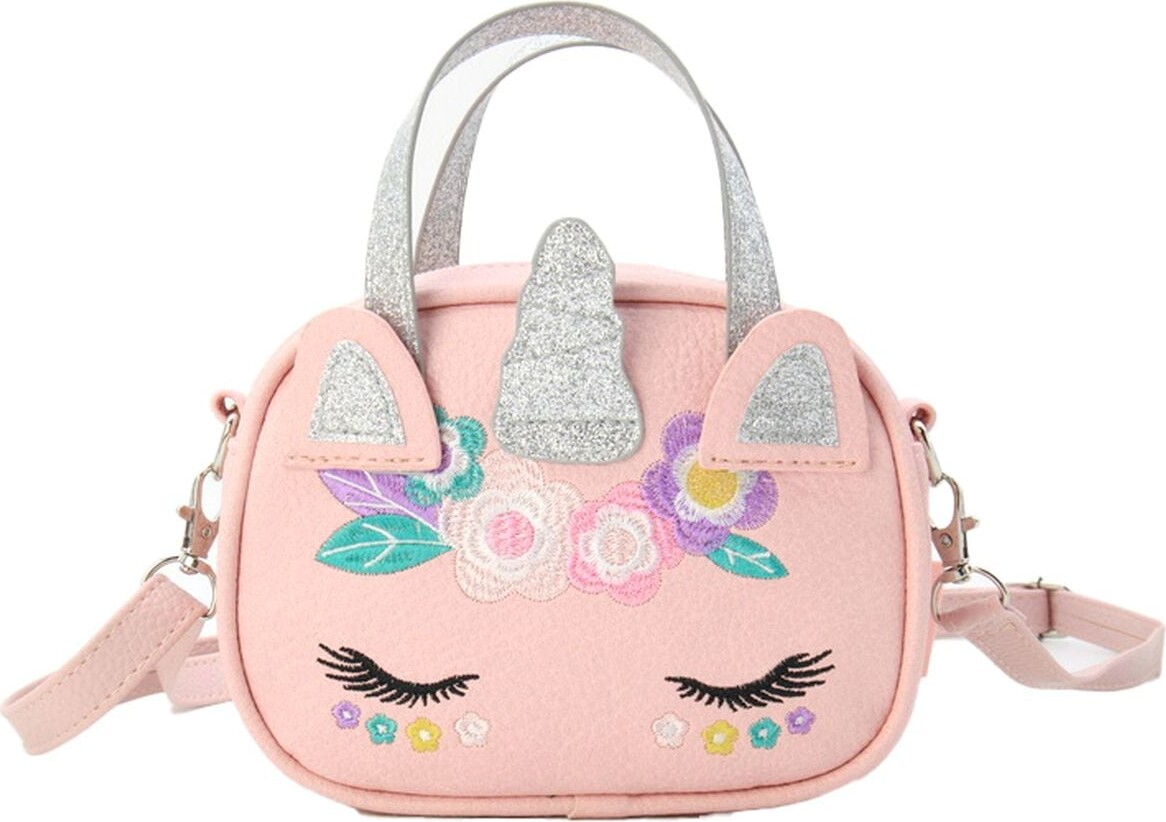 Tinka - Taske Unicorn Rosa M/broderier Pretty Purse