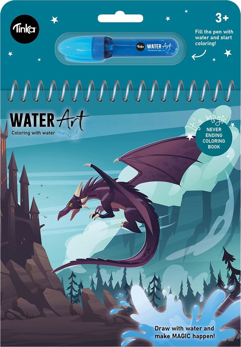 Billede af Tinka - Malebog - Water Art - Drage - Diverse - Bog