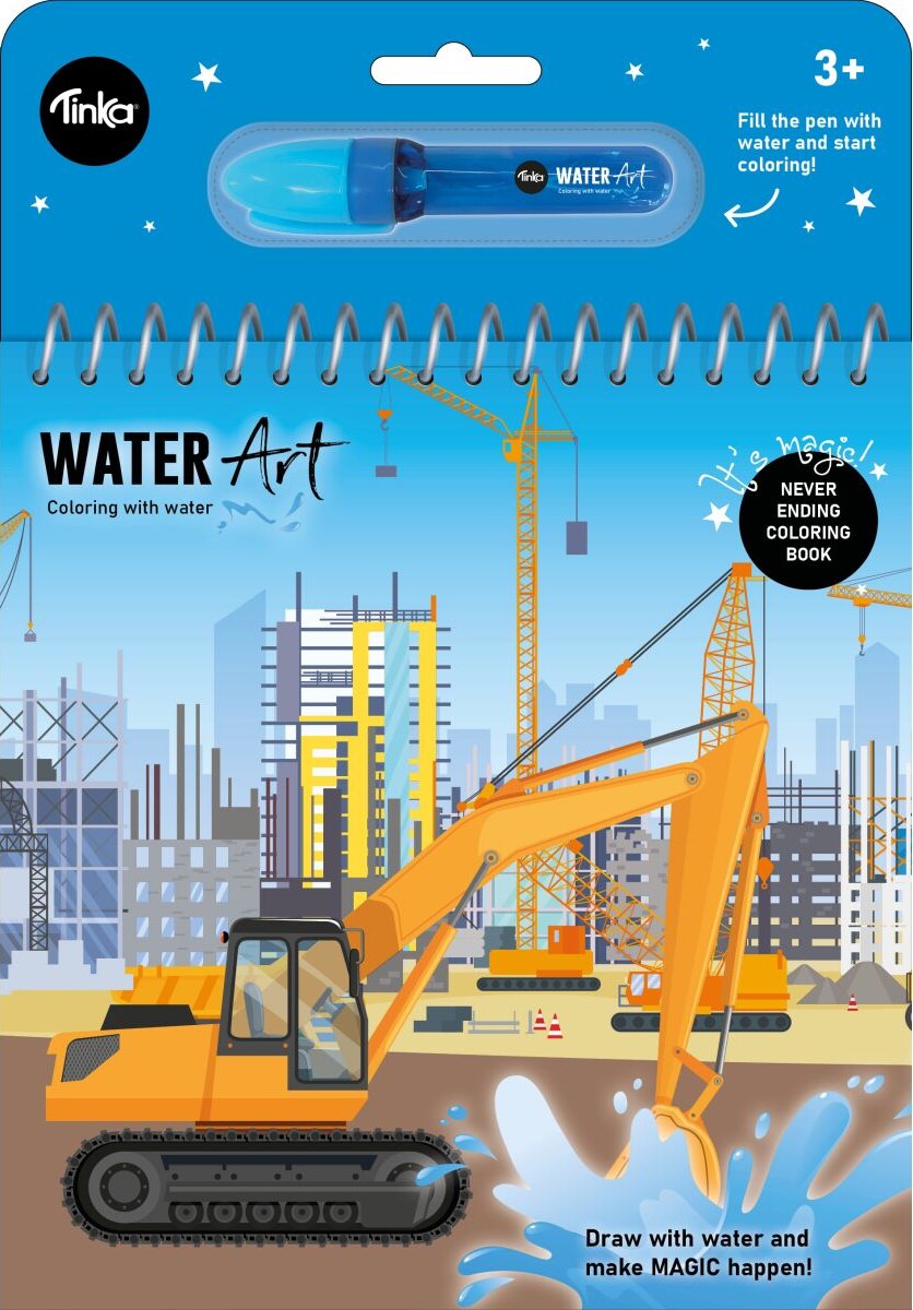 Billede af Tinka - Water Art Malebog - Køretøj - Tinka - Bog