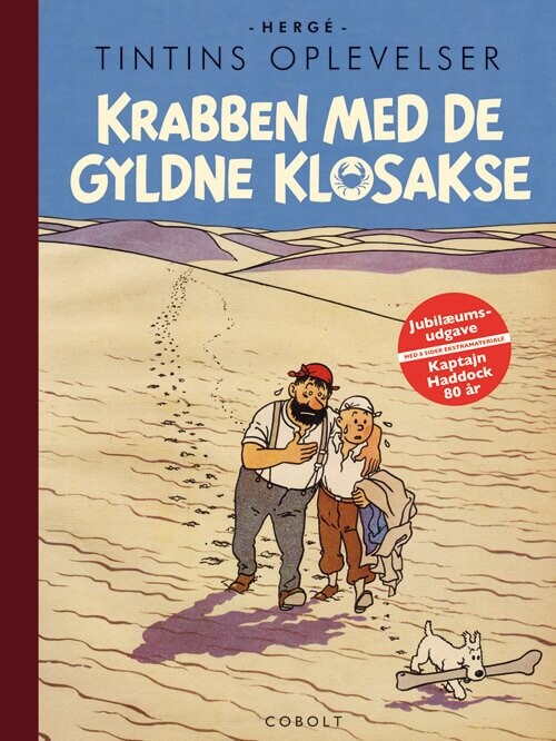 Billede af Tintin: Krabben Med De Gyldne Klosakse - 80-års Jubilæumsudgave - Hergé - Tegneserie hos Gucca.dk