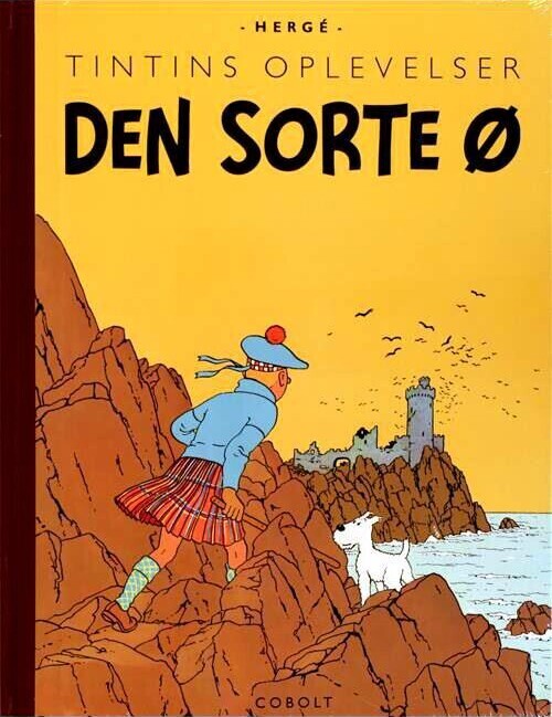 Tintins Oplevelser: Den Sorte ø – Retroudgave – Hergé – Bog