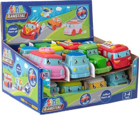 Tiny Teamsterz - Soft Touch - Blød Legetøjsbil - Overraskelse