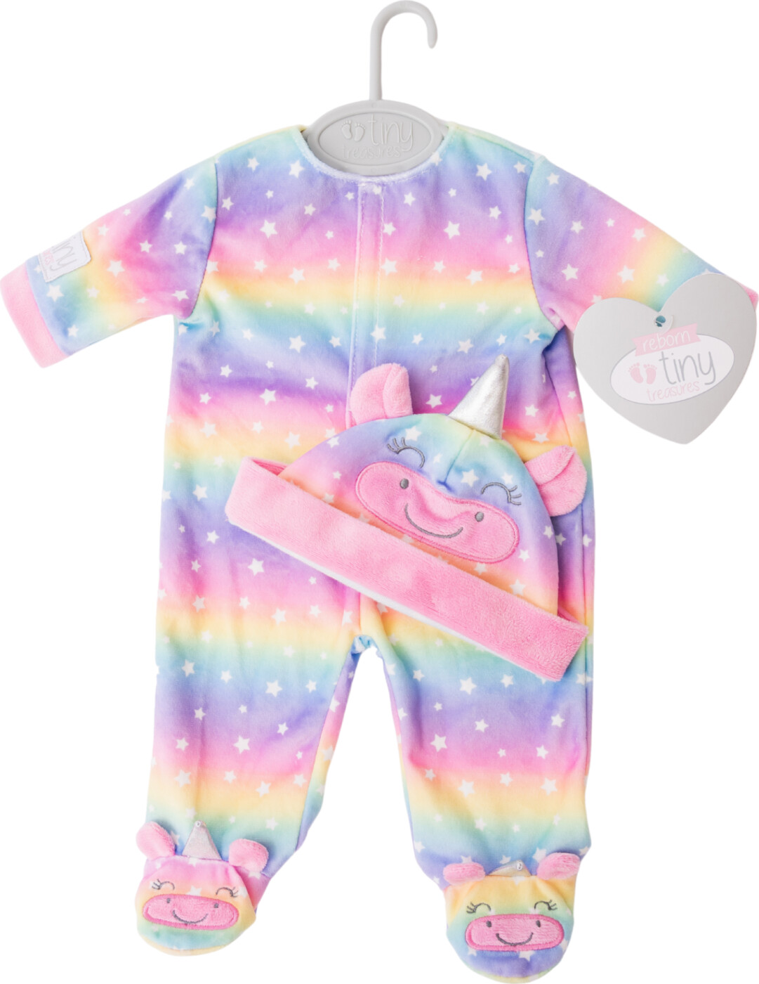 Tiny Treasure - Rainbow Unicorn Onesie Outfit