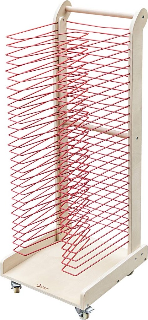 Tørrestativ Med Hjul - H 121,3 - L 40 Cm - B 40 Cm - 1 Stk.