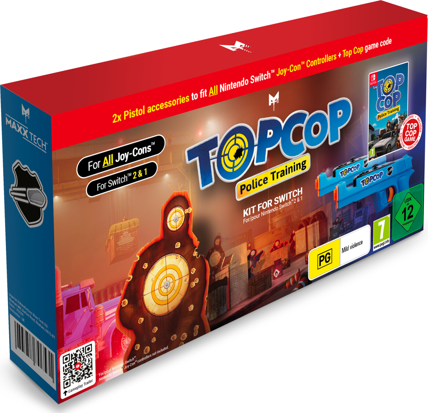 MAXX TECH Top Cop: Police Training Game and Gun Kit - Nintendo Switch