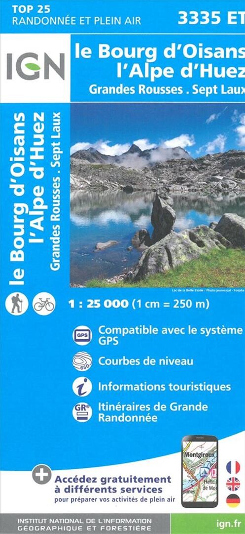 Billede af Le Bourg D'oisans - L'alpe D'huez - Grandes Rousses - Ign - English Book
