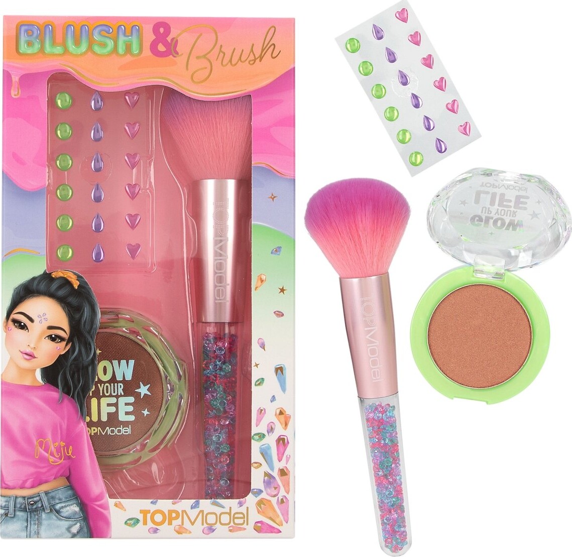 Topmodel - Blush And Brush Makeup Sæt Til Børn - Beauty And Me