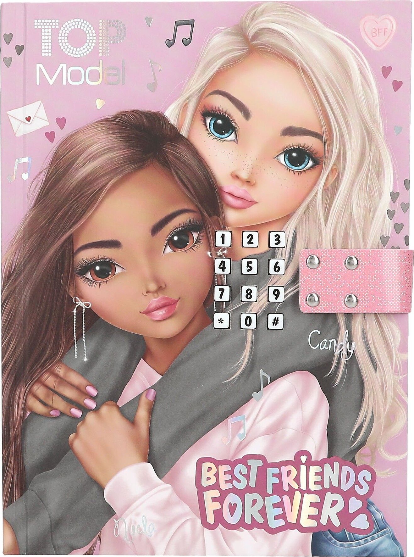 Top Model - Dagbog Med Kode Og Musik - My Bff - Bog